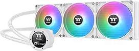 Thermaltake TH420 V2 Ultra ARGB Sync AIO 420 mm vandens aušinimas - 2,1" LCD 480x480, 3x CT140 ARGB White PWM, TT RGB Plus 2.0, Intel LGA1851/1700 ir AMD AM5/AM4, baltos spalvos