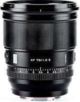 VILTROX Pro 75mm f/1.2 E "Sony E-Mount", 75mm f1.2 automatinio fokusavimo pagrindinis objektyvas, skirtas "Sony E" beveidrodiniams fotoaparatams a7 a6700 a6500
