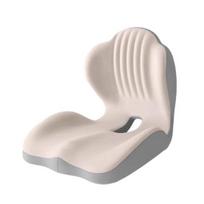 Ergonomic Seat Cushion Memory Foam with L-Shaped Design Hollow Air Circulation Lumbar Support Non-Slip Office Chair Cushion rožinė