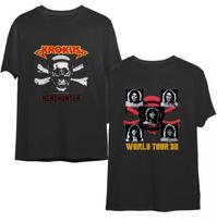 Krokus 1983 Tour Headhunter Dvipusiai Marškinėliai Visų Dydžių S-5XL FH1033 Unisex Marškinėliai XXL black