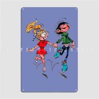 Gaston Lagaffe Metalinė Plokštelė Plakatas Klubas Ic Sieninė Urvas Baras Skardinis Logotipas Plakatas 20x30cm gray