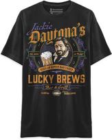 Ką darome šešėliuose Jackie Daytona Įprastas Žmogus Barmenas Lucky Brews Baro Marškinėliai Retro Vintage Unisex Klasikiniai Marškinėliai S juoda