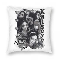 KATSEYE Lara Kpop Y2K Grupės Pagalvės užvalkalas Spausdinimas Poliesterio Pagalvės užvalkalas Dovanų Pagalvės užvalkalas Namų Kvadratinis 45X45cm 12x12Inch
