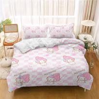 Patalynės komplektas My Melody Antklodės užvalkalas Paauglių miegamasis 100% poliesteris Dekoras Itin minkštas Patogus Vaikų kambarys Naujas Įvairių dydžių 90X200cm