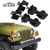 Juodas variklio dangčio fiksatoriaus dangtelis JEEP WRANGLER 1997-2006 TJ 1997-2006 55176636AD