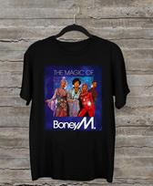 Boney M. - Boney M magija. Dovana gerbėjui juodi visų dydžių dovanų marškinėliai QQ1260 unisex marškinėliai XXL