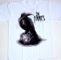 IN FLAMES ŽAIDIMŲ AIKŠTELĖS GARSIAI Medvilninė Balta Vyriška Visų Dydžių Vyriški Marškinėliai Unisex Marškinėliai L black