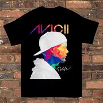 Kolekcija Avicii Dainininkas Trumpomis Rankovėmis Medvilninis Juodas Visų Dydžių Unisex Marškinėliai MD38 Unisex Marškinėliai M