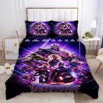 Marvel Comics Spider Man Anime Bedding Set Duvet CoverPolyester Suitable For Children And Adults 3-Piece Set EU Single(135*200cm)3pcs