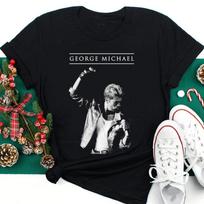 George Michael Juodi Unisex S-234XL Dovana šeimai Marškinėliai D949 Unisex Marškinėliai L