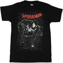 Marvel Vyriški Žmogus-Voras Simbiotas Juodi Marškinėliai Drabužiai Unisex Marškinėliai XXXL