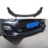 Blizgios juodos priekinės lūpos spoileris, skirtas BMW 2 serijos F44 - Anglies pluošto ašmenų stiliaus Gloss Black