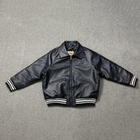 CORTEIZ Alcatraz Retro PU Odos Motociklininko Beisbolo Striukė Extra Large juoda