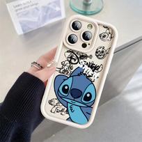Animacinis Stitch Šaunus telefono dėklas Apple iPhone 15 16 Pro Max 13 14 Plus 12 11 Pro plius Matinis for iPhone 11
