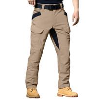 Men's Work Pants Outdoor Work Fishing Camping Wear-resistant Multi-Pocket Work Pants (Belt Not Included) L juoda