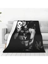 Rhea Ripley Kaukolė Imtynių Antklodės Vilnos Vasarinė Daugiafunkcinė Šilta Antklodė Lovai, Automobilio Kilimas 75X95CM pilka spalva