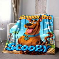1 vnt. Scooby-Doo Mystery flanelinis pledas - Lengvas, minkštas, šiltas visų sezonų pledas sofai, lovai, kelionėms, stovyklavimui  L1029054 80x120cm
