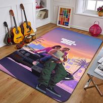 G-Grand Theft Auto Spausdinamas kilimas Madingas jogos kilimėlis Miegamojo dekoratyvinis kilimas Svetainės dekoratyvinis grindų kilimėlis Gimtadienio dovana 40x60cm