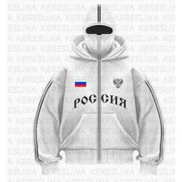 2025 Men's Double Zipper Hoodie with POG GHB Niche Print Design M