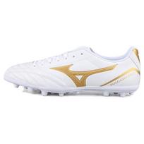 Mizuno Pro AG Dirbtinės dangos Atsparūs trinčiai Kvėpuojantys Futbolo Batai Vyriški Balti Auksiniai Sportbačiai P1GA239307 44.5