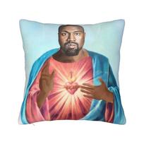 K-kanyes W-wests Funny Meme Pillowcase Merch Printed Cushion Cover Decorative  Throw Pillow Case Cover Chair Multi-Size 12x12Inch