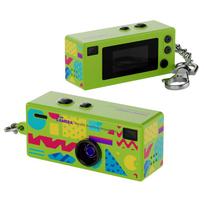 Retro Mini Raktų pakabukas Colio Kamera 1080P HD Vaizdo įrašymo įrenginys Įmontuota Blykstė Automatinis Fokusavimas 0,96 Colio TFT Ekranas Nešiojama Skaitmeninė Kamera balta