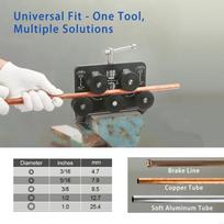 Portable Tubing Straightener Machine For Brake Line Aluminum Copper Pipe 3/16  to 1 Inch Workshop On Site Applications China Mainland