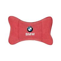 -Car Suede Headrest Neck Support Auto Seat Accessories For BMW Series i3 i4 G07 G06 G05 G02 G01 F48 F39 G42 G30 G20 G26 F01 F02 ruda