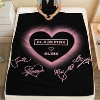 1 vnt. Blackpink spaudinio flanelinis pledas, aukštos kokybės, visų sezonų, namų dekoras, šiluma ir komfortas, puikiai tinka kalėdinėms dovanoms 80cm x 120cm