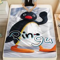 1 vnt. PINGU spaudinio flanelinis pledas, aukštos kokybės, visų sezonų, namų dekoras, šiluma ir jaukumas, puikiai tinka Kalėdų dovanoms 80cm x 120cm