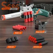 S686 Mėtoma kriauklė Žaislinis pistoletas Minkšti šratai Airsoft paleidimo įrenginys Lauko sportas CS žaidimas Pistoletas Šaudyklė Linksmas žaislas berniukams Dovana