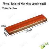 Ebony Rosewood Solid Wood Guitar Bridge Felt - Handmade Lower Drive Square Stock