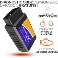 Lecteur OBD2 - Vendeur Français - Tous véhicules - WiFi - Compatible iPhone et Android - Suppression d'erreurs