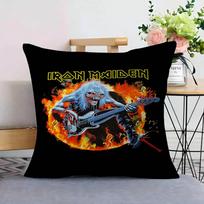 Klasikos Juosta I-Iron M-Maiden Pagalvių Užvalkalai Animacinis Sofa Dekoratyvinis Namų Dvipusis Spausdinimas Trumpas Pliušas Mielas Pagalvės Užvalkalas 12x12Inch