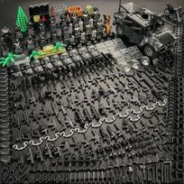 Naktinės specialiosios pajėgos SWAT Jeep kombinuotas žaislas berniukui dovana
