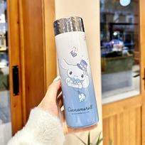 Sanrio Kuromi Vaikams Berniukams Mergaitėms Mokiniams Į Mokyklą Termosas Nerūdijančio Plieno Vandens Butelis Su Tiesiai Geriamuoju Termoso Puodelis 320ML