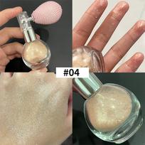 Highlighter purškiklis su blizgučiais, Blizgus purškalas kūnui, veidui ir plaukams, Ilgai išliekantis blizgus makiažas One Size