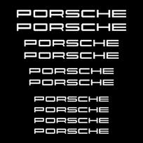 Porsche suportų lipdukas - Porsche suportų lipdukas raidė Individualizuotas lipdukas Stebulės suportas Stabdžių diskas Modifikacija Žodinis ženklas
