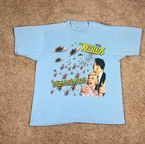 The Rezillos Grupė Skraidanti Lėkštė Ataka Šviesiai Mėlyni Marškinėliai Visų Dydžių S-5XL Unisex Marškinėliai S