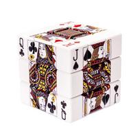 Magijos kubas 3x3x3 3D UV spausdintas kortų A, K, Q, J Streso mažinimo dėlionė Profesionalus lygus greičio žaidimas Vaikų žaislas Dovana