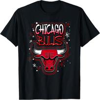 NBA Chicago Bulls Airbrush Logo T-Shirt S juoda