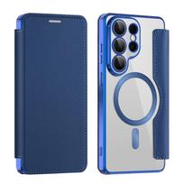 Magsafe Magnetic Luxury Solid Color Leather Flip Wallet Card Slot Phone Case For Samsung S26 Ultra S23 S25 Edge S22 S24Plus A35 5G/A36/A55/A17 Cover Samsung Galaxy S22 juoda