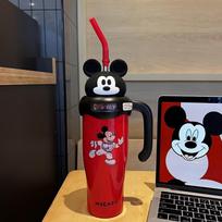 Mickey Mouse Termosinis puodelis su šiaudeliu
