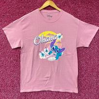 Disney Lilo Stitch Ohana Surfs Up Stitch Pink T-Shirt 2XL