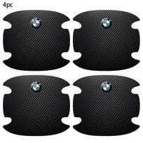 4 vnt. Automobilio durų rankenėlės dubenėlio apsauga nuo įbrėžimų Anglies pluošto lipdukai BMW X1 X2 X3 X5 X4 X6 X7 G30 G20 G32 G11 G12 F40 F30 F20 F1 Silver-4pcs