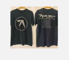 Aphex Twin Band 90s Tour 2014 2 Side Black Short Sleeve Unisex T shirt Reprint Unisex T-Shirt S