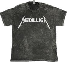 Metallica Klasikinis Logotipas Roko Muzika ant 100% Medvilnės Senovinio Išplovimo Unisex Marškinėliai XXXL