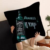 J-Jack D-Daniels Pillow Covers Cartoon Sofa Decorative Home Double-sided Printing Short Plush Cute Cushion Cover 30cmx30cm