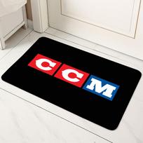 CCM Ledo Ritulio Kilimas - Prekės Ženklo Logotipas Ledo Ritulio Lazos Įranga Dinamiškas Daugiaspalvis Sporto Gerbėjų Dekoratyvinis Namų Dekoro Kilimas Durų Kilimėlis 30x50cm