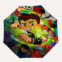 Ben Tennyson Aliens Ben 10 Automatic Open/Close Umbrella - Compact Travel Umbrella,  Ideal Gift, Outdoor Accessory, 111